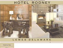 Tablet Screenshot of hotelrodneydelaware.com